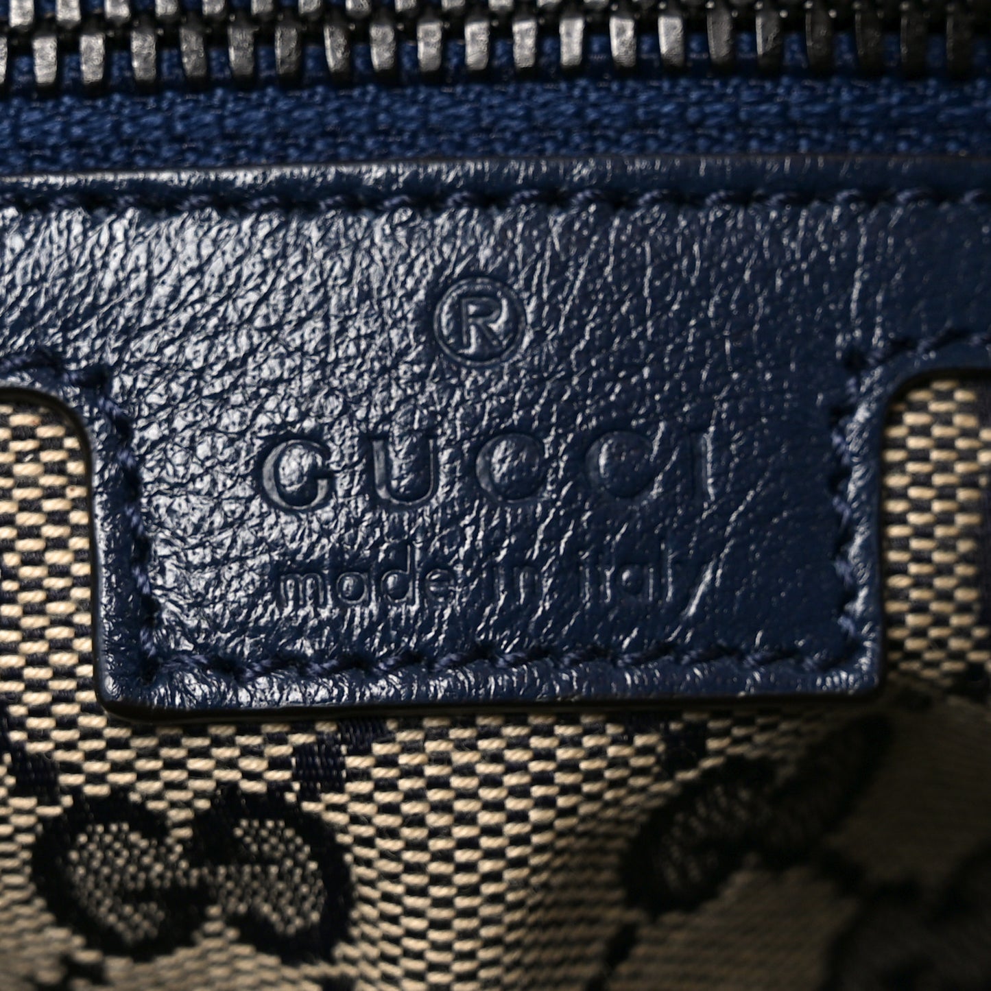 Piuma Lux Energy Monochrome Double G Duffle Bag Blue