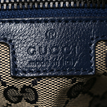 Gucci Piuma Lux Energy Monochrome Double G Duffle Bag Blue 6 of 10