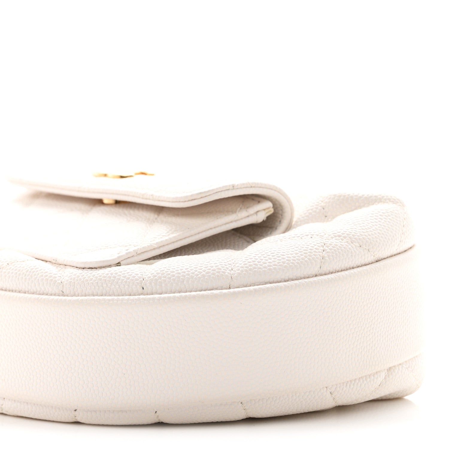 Chanel Caviar Quilted Polly Pocket Pouch Hobo White 10 of 10