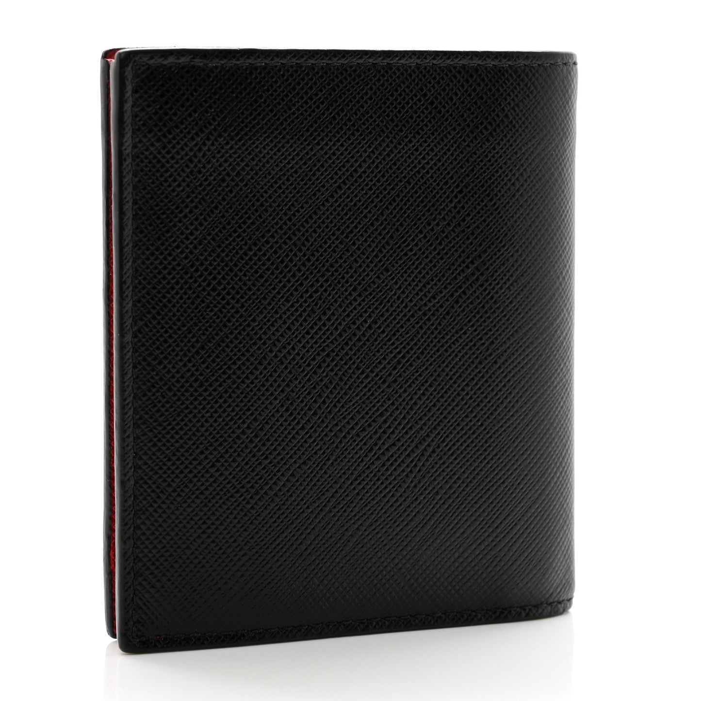 Saffiano Bi-Fold Wallet Black Fuoco