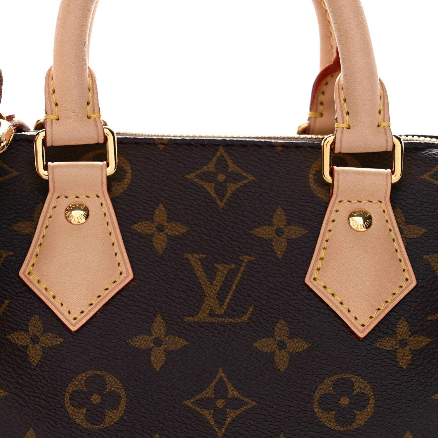 Louis Vuitton Monogram Speedy Bandouliere 20 Beige 7 of 10