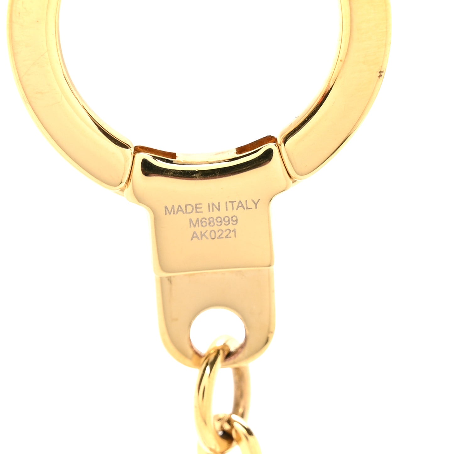 Monogram Spring Street Bag Charm Key Holder Gold