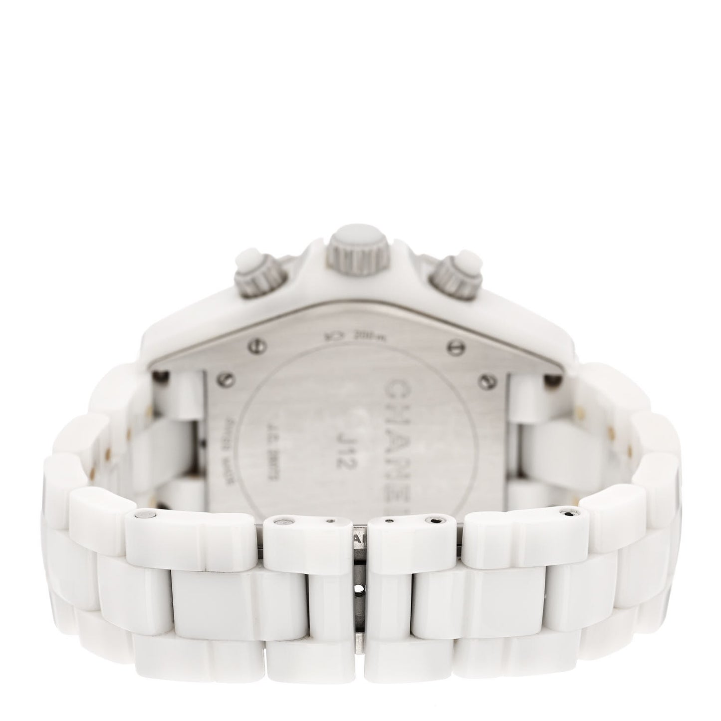 Stainless Steel Ceramic 41mm J12 Chronograph Automatic Watch White