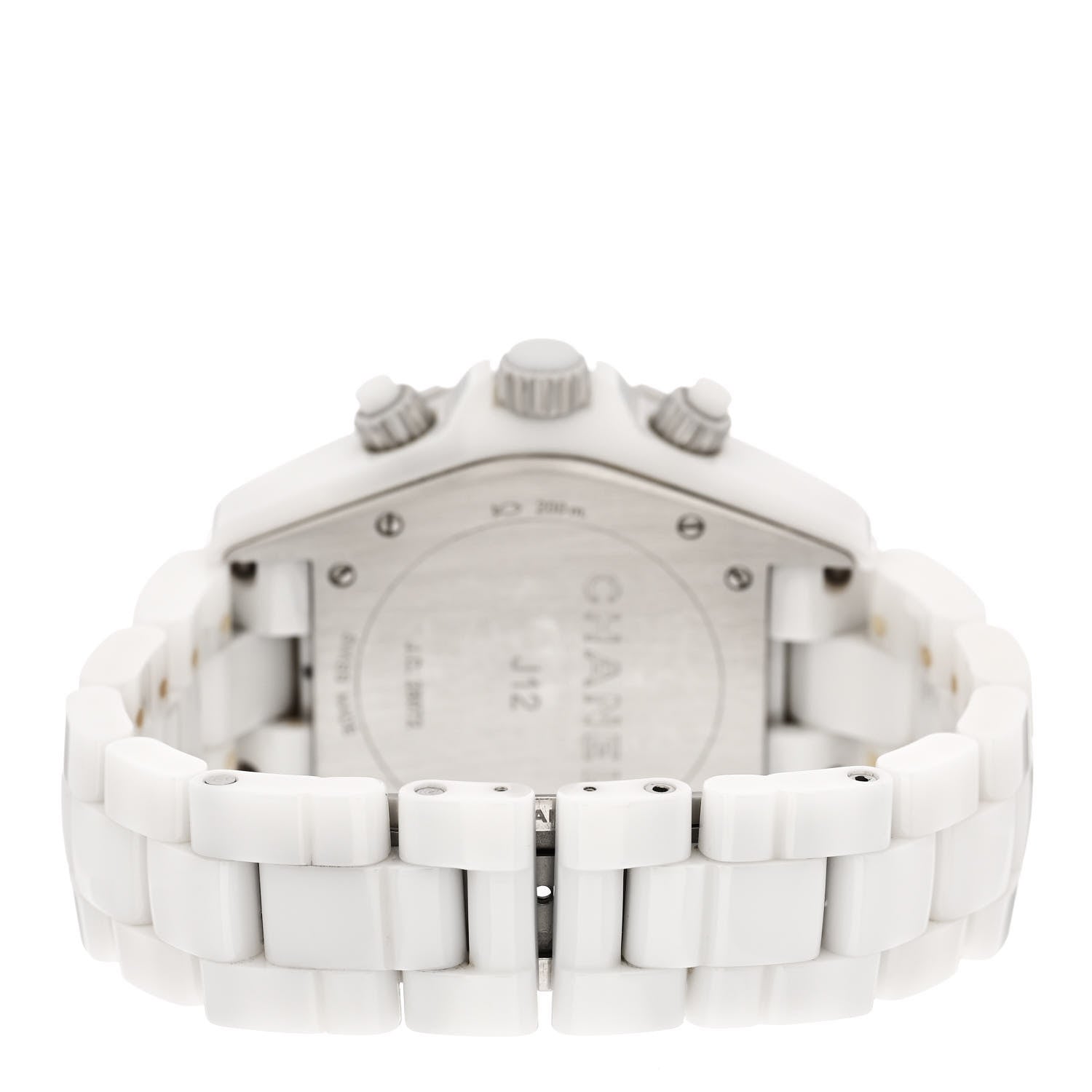 Chanel Stainless Steel Ceramic 41mm J12 Chronograph Automatic Watch White 3 of 4