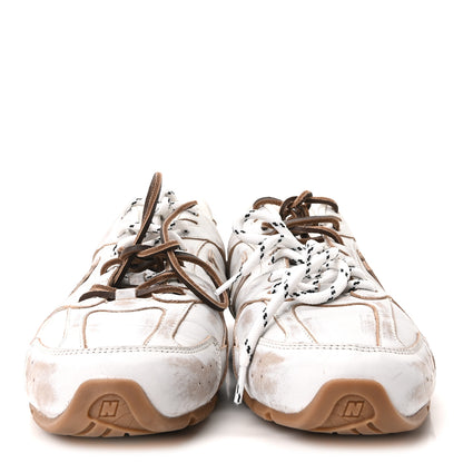 Miu Miu X NEW BALANCE Bleached Calfskin 530 SL Slip-On Sneakers Mules 41 White 3 of 9
