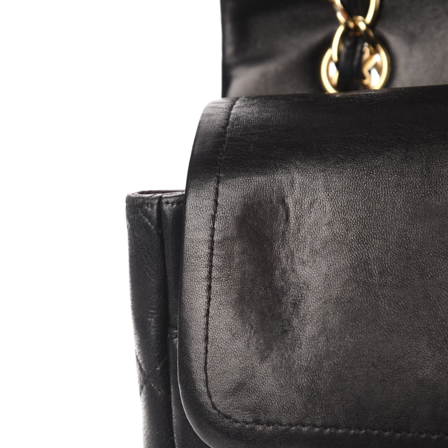 Chanel Lambskin Quilted Maxi Double Flap Black 9 of 18