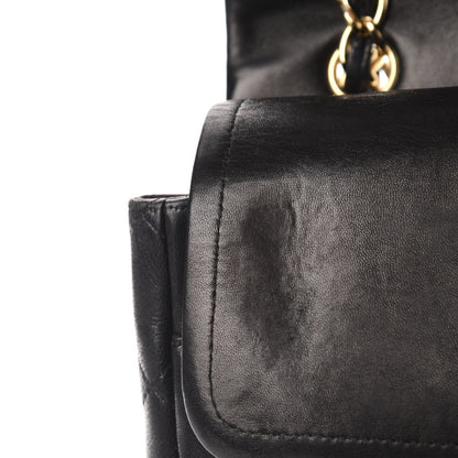 Chanel Lambskin Quilted Maxi Double Flap Black 9 of 18