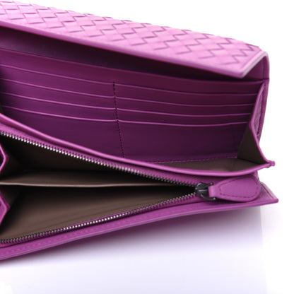 Bottega Veneta Nappa Intrecciato Continental Flap Wallet Peony 5 of 12