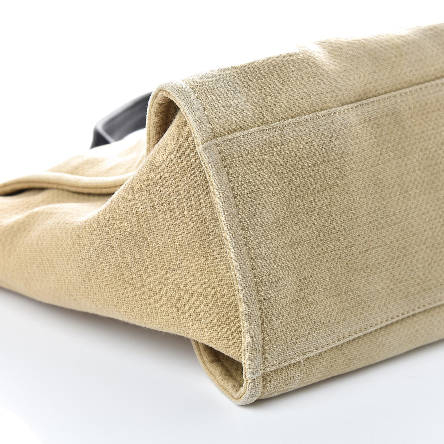 Canvas Large Deauville Tote Beige Black