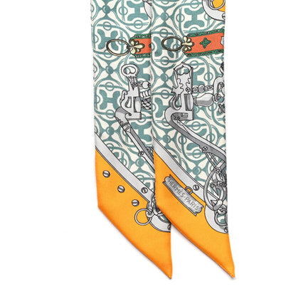 Hermes Silk Mors Et Gourmettes Remix Twilly 2 of 6