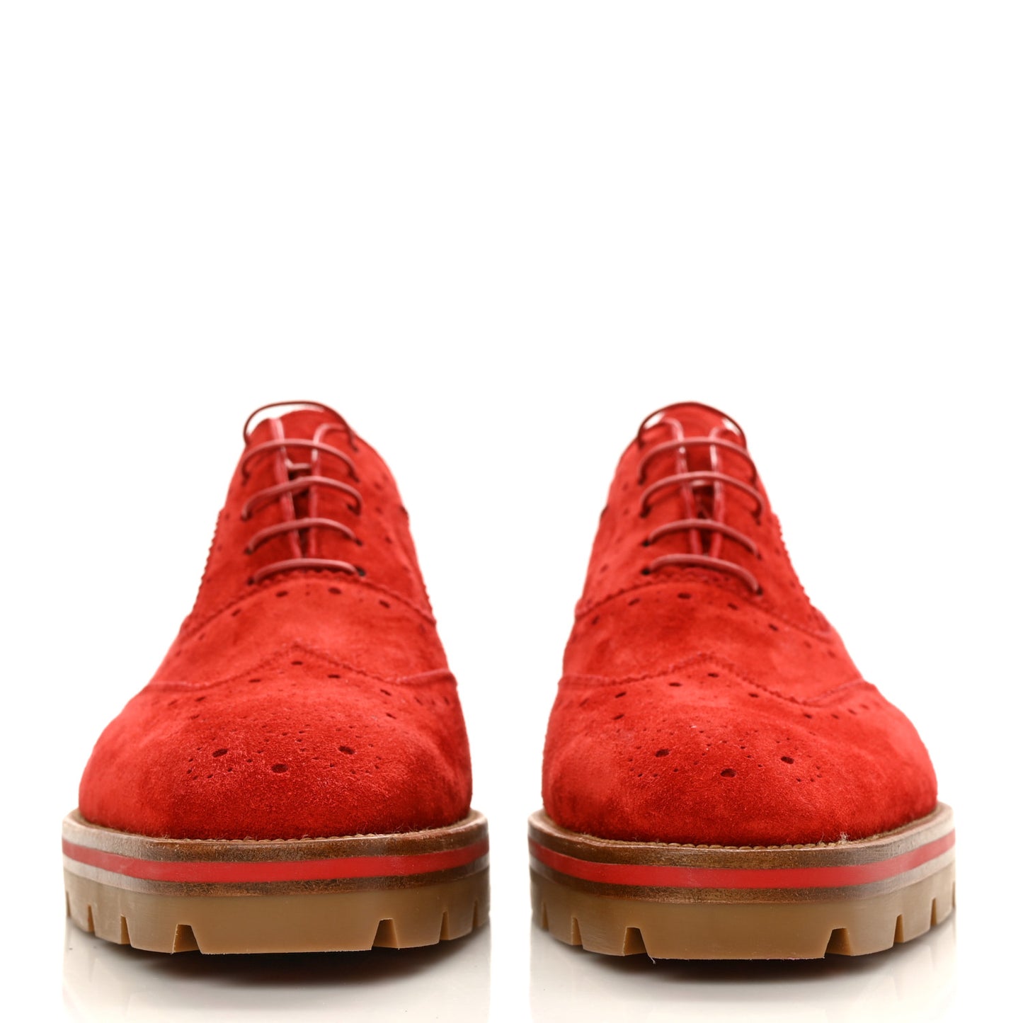 Veau Velours Charletta Brogue Oxfords 39 Flamenco