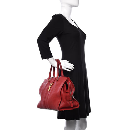 Saint Laurent Sheepskin Medium Cabas ChYc Rouge Orient 2 of 23