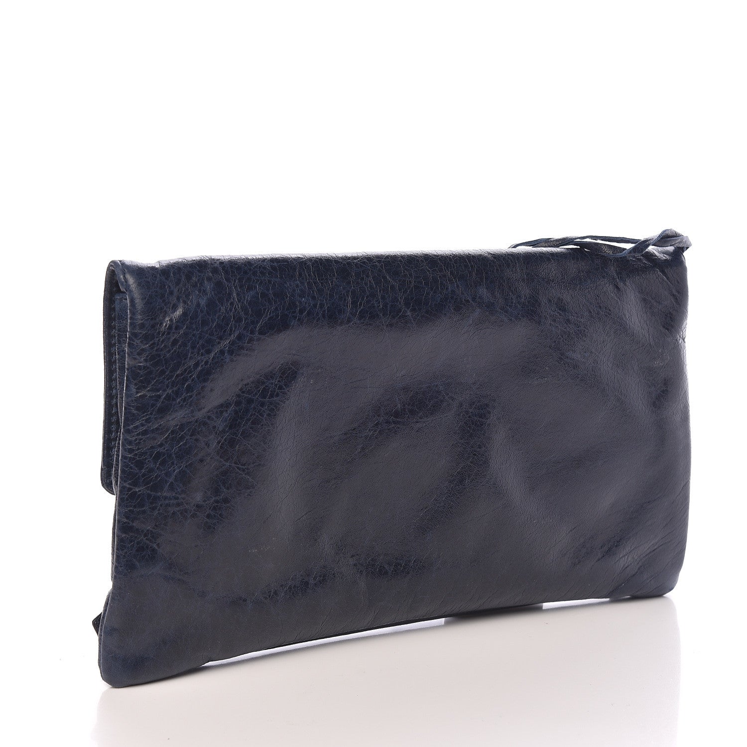 Balenciaga Agneau Giant 21 Gold Hardware Envelope Clutch Marine 3 of 7