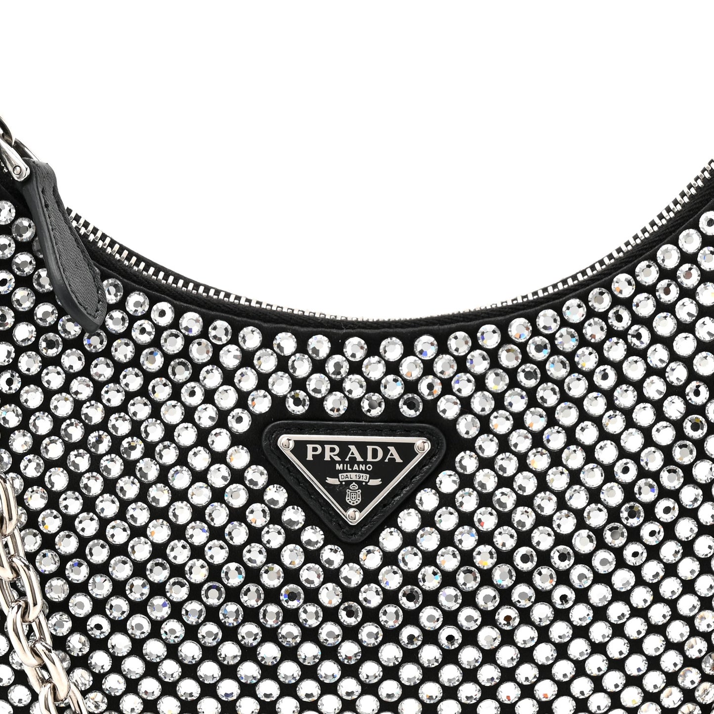 Satin Crystal Re-Edition 2005 Shoulder Bag Cristal