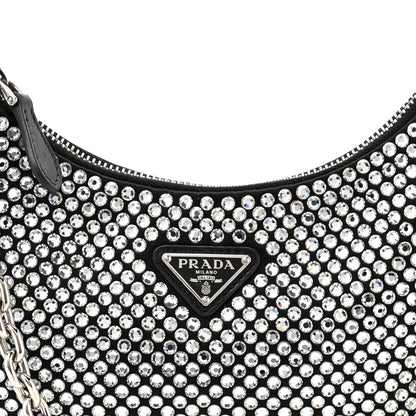 Prada Satin Crystal Re-Edition 2005 Shoulder Bag Cristal 7 of 9