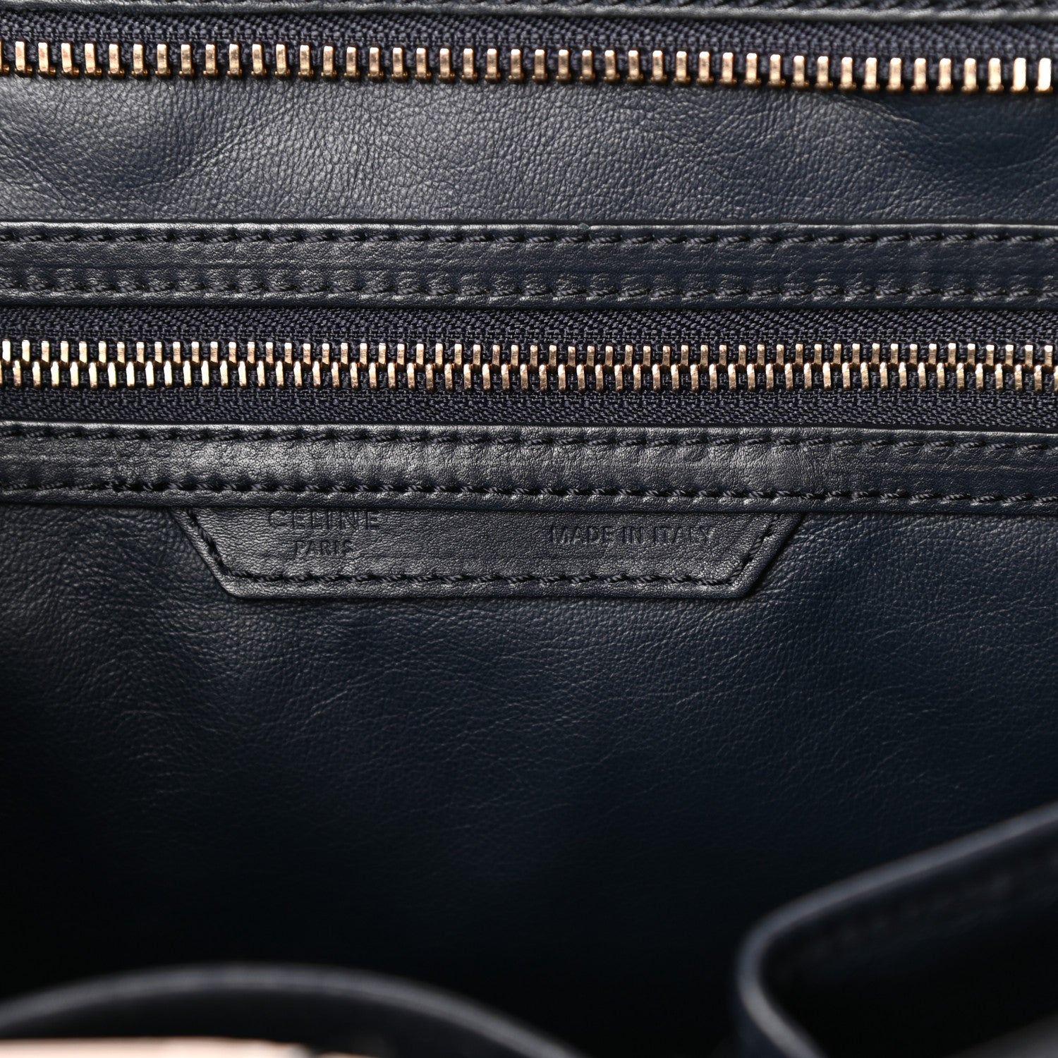 Celine Smooth Calfskin Mini Luggage Navy Blue 7 of 10