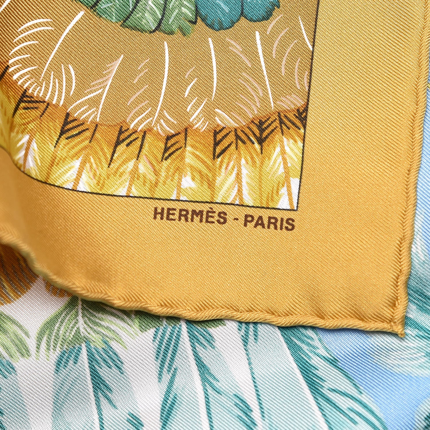 Hermes Silk Brazil Pocket Square 3 of 5
