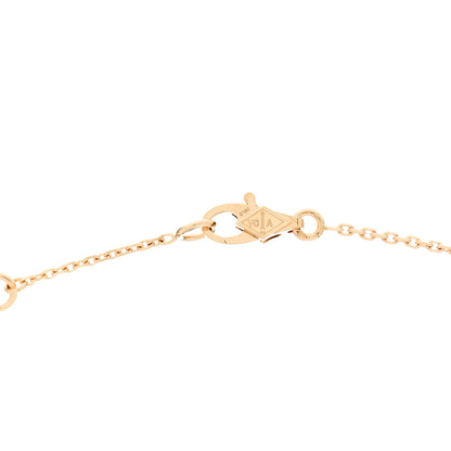 Van Cleef & Arpels 18K Yellow Gold Mother of Pearl Sweet Alhambra Pendant Necklace 4 of 7