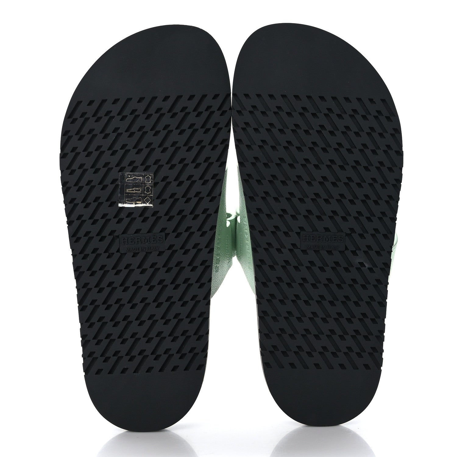 Hermes Epsom Womens Chypre Sandals 36.5 Vert Jade 5 of 9