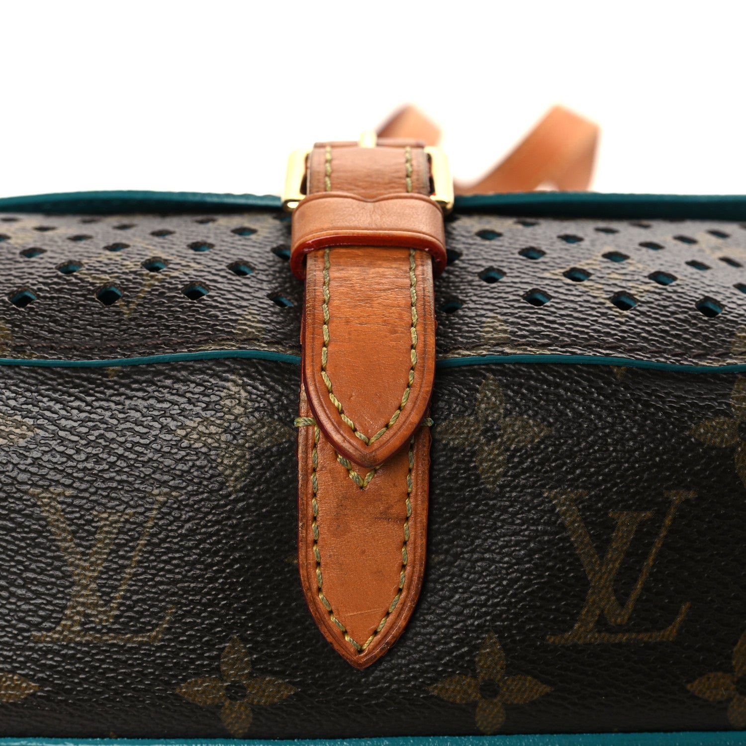 Louis Vuitton Monogram SC Flore Saumur Teal 7 of 10