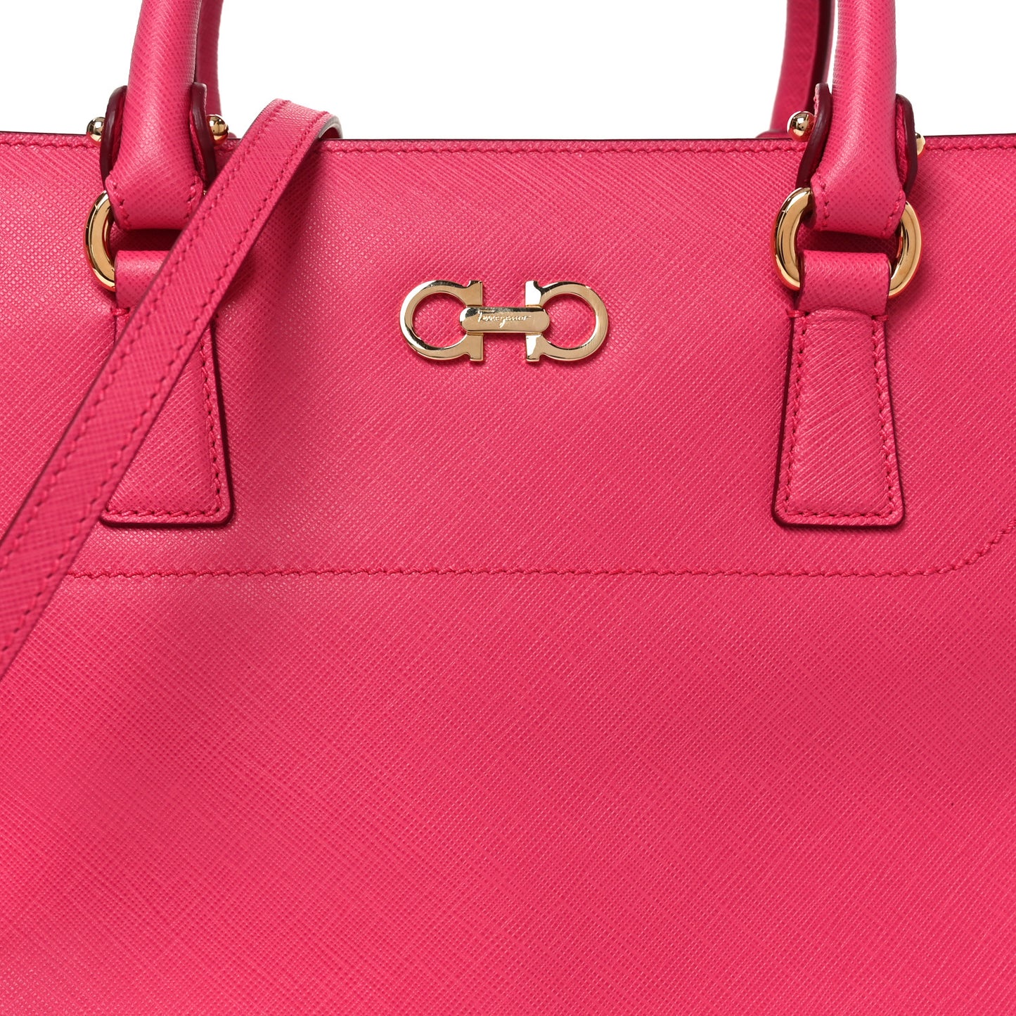 Printed Calfskin Beky Tote Framboise