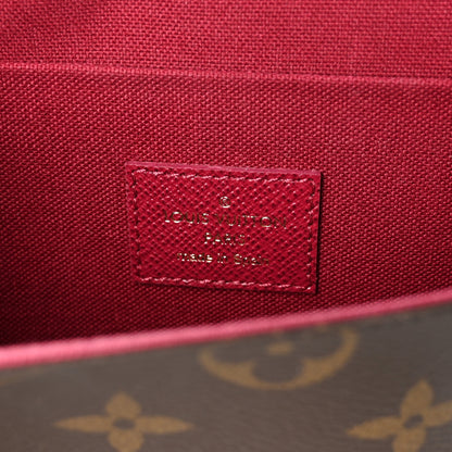 Louis Vuitton Monogram Pochette Felicie Chain Wallet Fuchsia 7 of 12