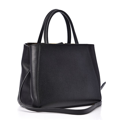 Fendi Vitello Elite Petite 2Jours Tote Black 2 of 9