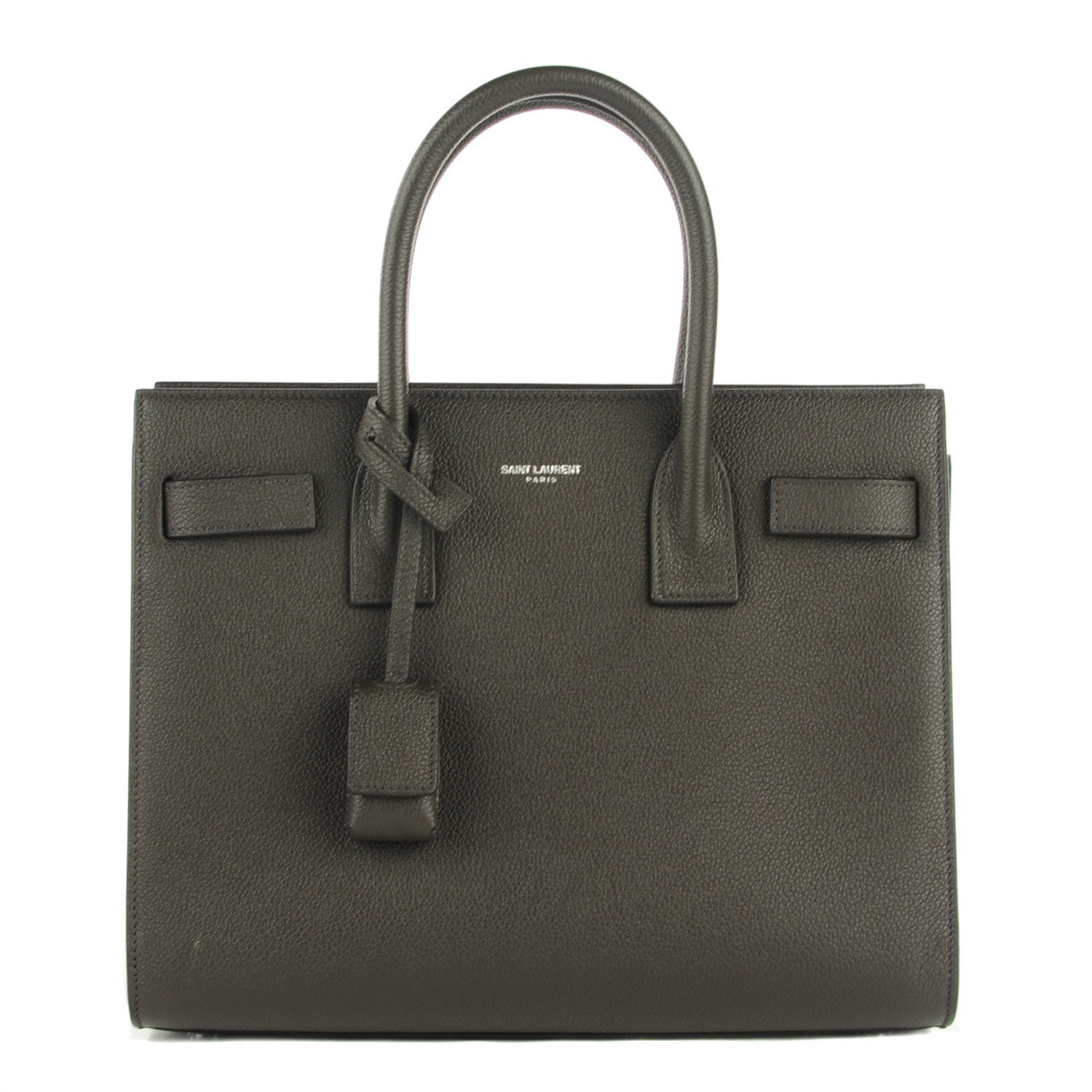 Saint Laurent Grained Calfskin Baby Sac De Jour Coal 1 of 7