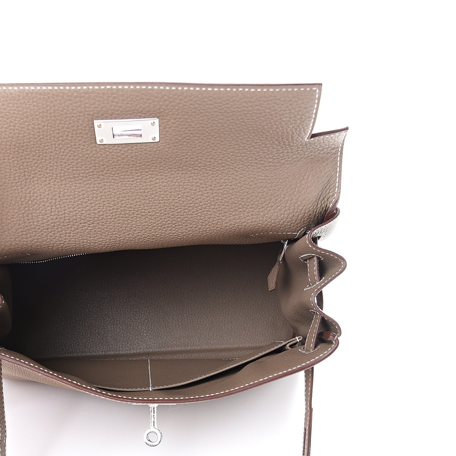 Hermes Togo Kelly Retourne 28 Etoupe 4 of 10