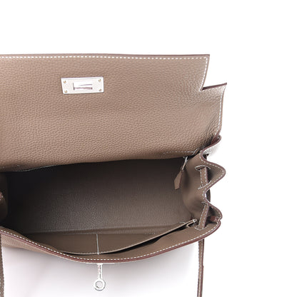 Hermes Togo Kelly Retourne 28 Etoupe 4 of 10