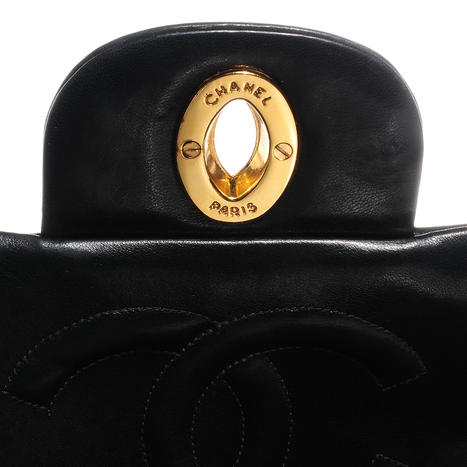 Chanel Lambskin Quilted XL Jumbo Flap Black 5 of 8