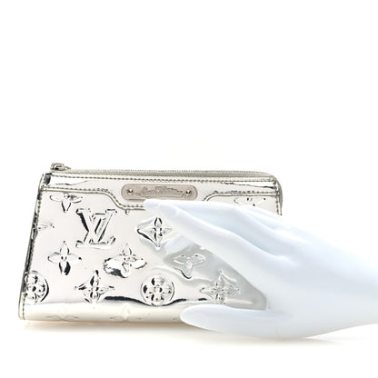 Louis Vuitton Monogram Miroir Trousse Cosmetic Bag Silver 2 of 6