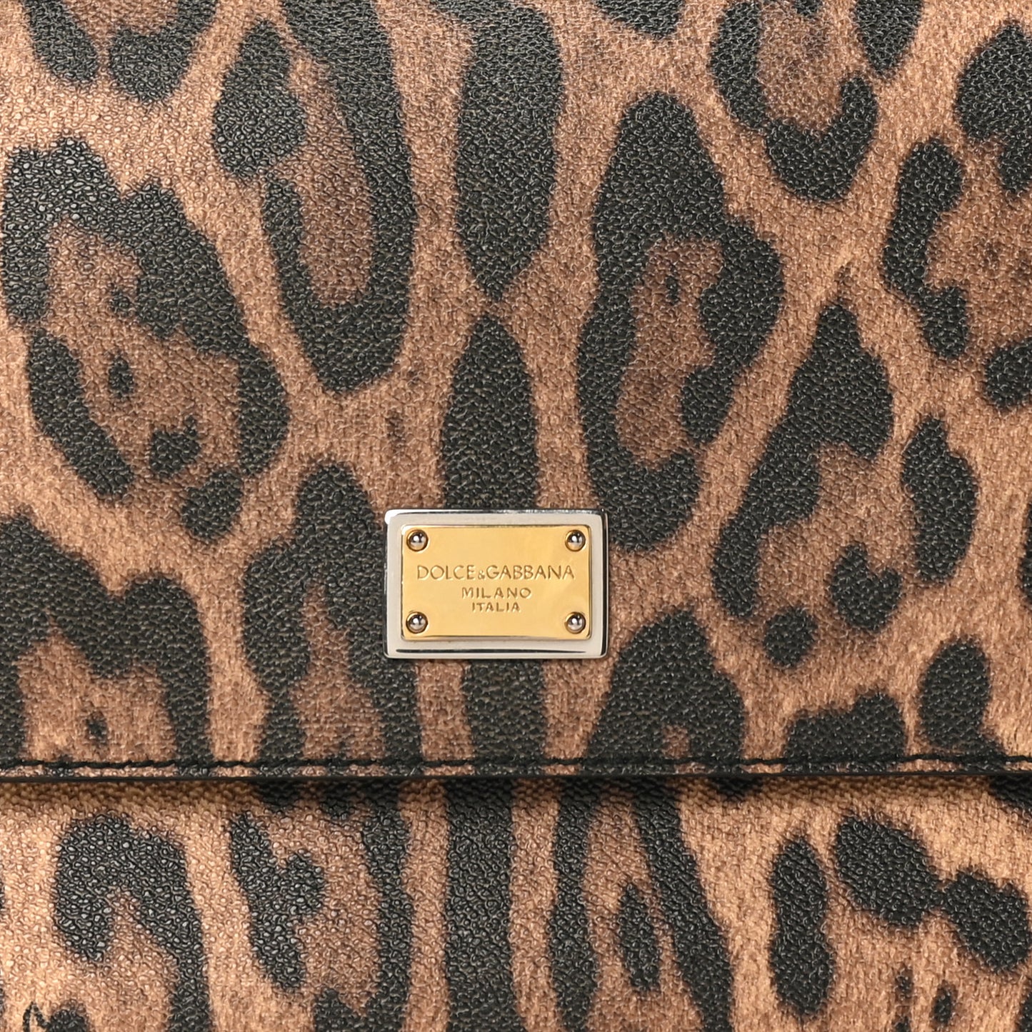 Dauphine Leopard Print Small Miss Sicily Satchel Black