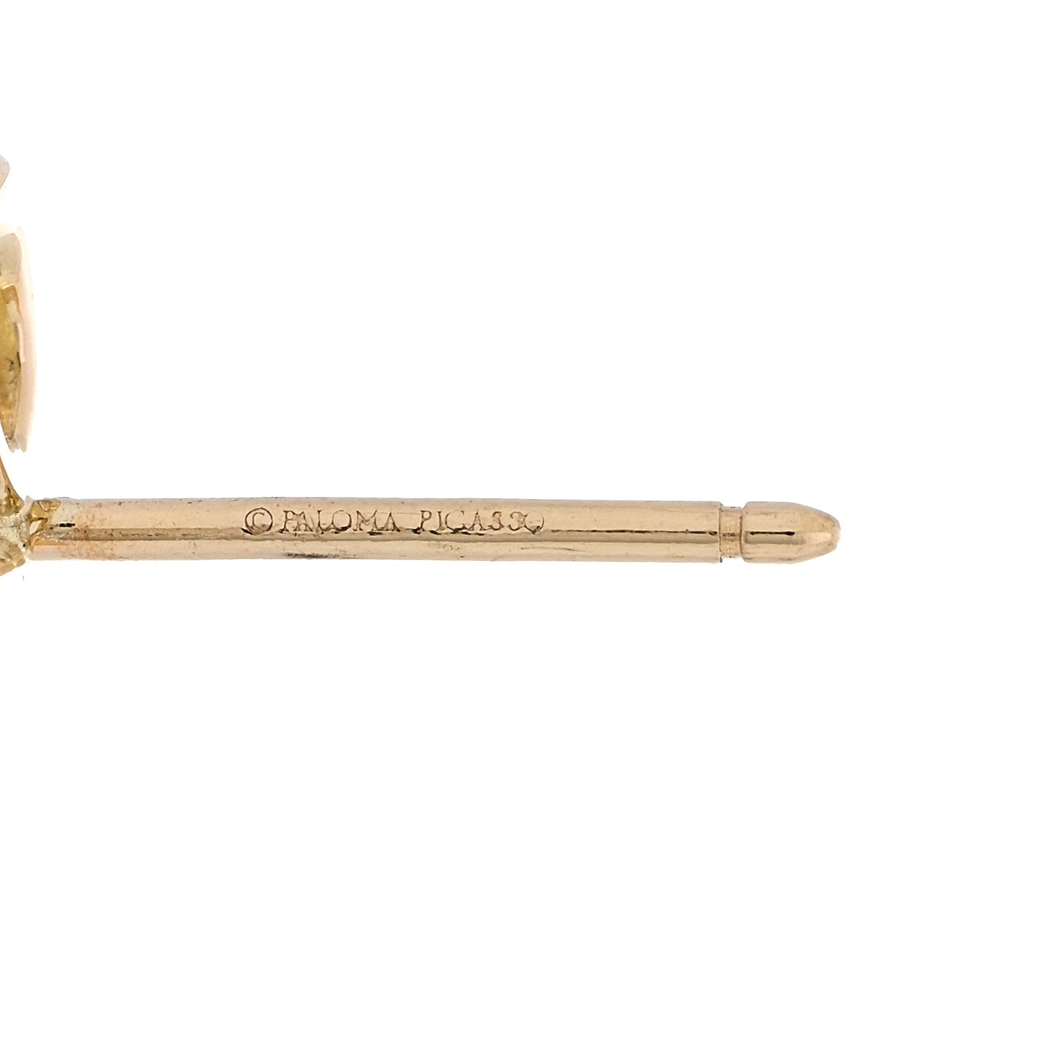 Tiffany 18K Yellow Gold Paloma's Graffiti Love and Kisses Single Earring 3 of 3