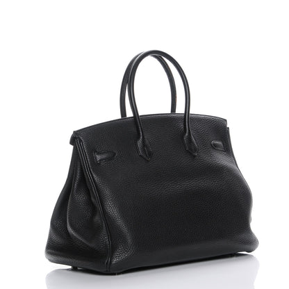 Hermes Taurillon Clemence Birkin 35 Black 3 of 30