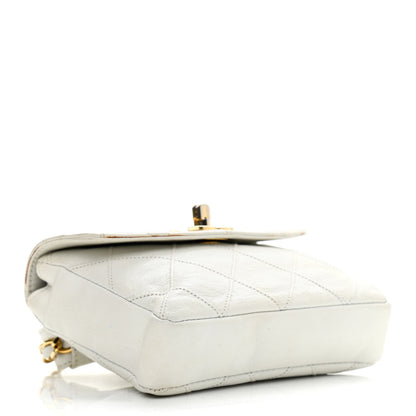 Chanel Lambskin Quilted Flap Waist Belt Bag 70 28 White 4 of 21
