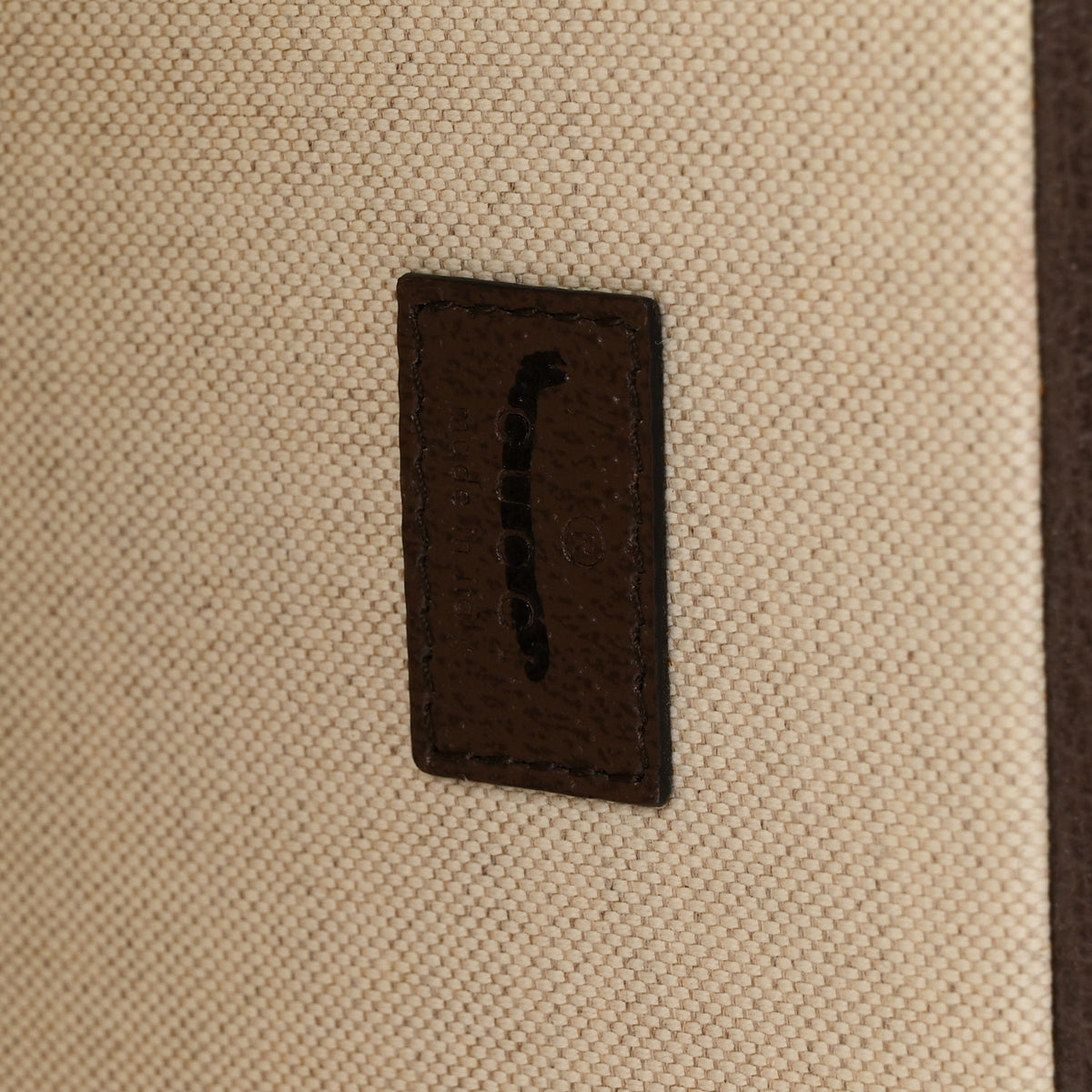 Gucci GG Supreme Monogram Textured Dollar Calfskin Web Savoy Hat Box Beige Ebony New Acero 5 of 8