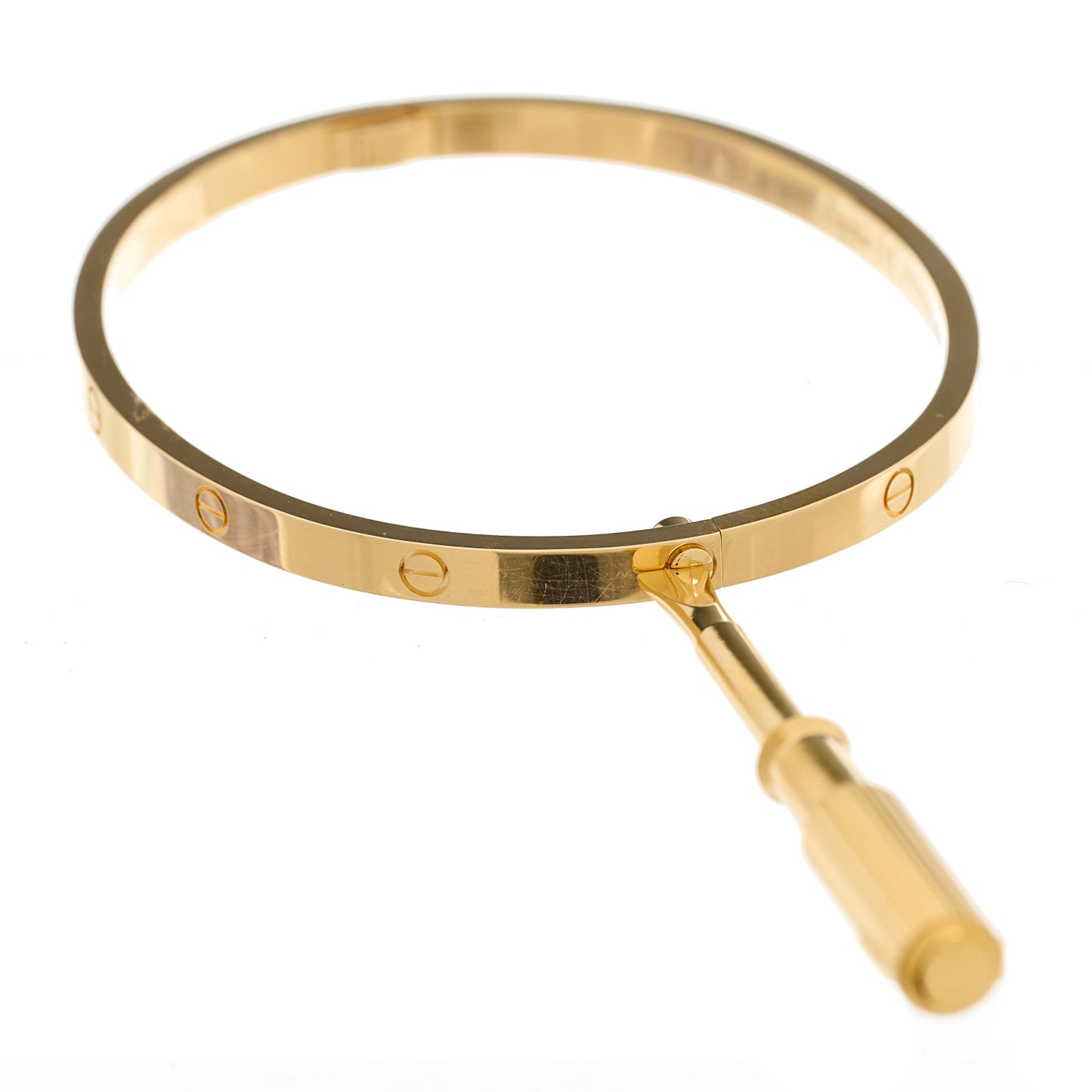 18K Yellow Gold Small LOVE Bracelet 17