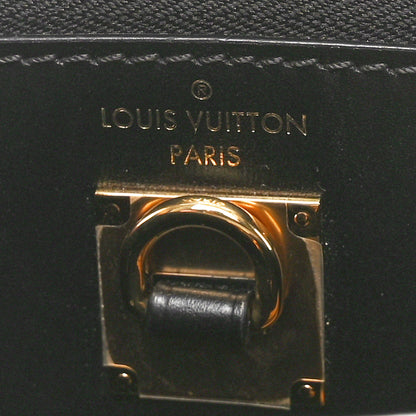 Louis Vuitton Calfskin Monogram Damier Tressage City Steamer PM Black 5 of 9