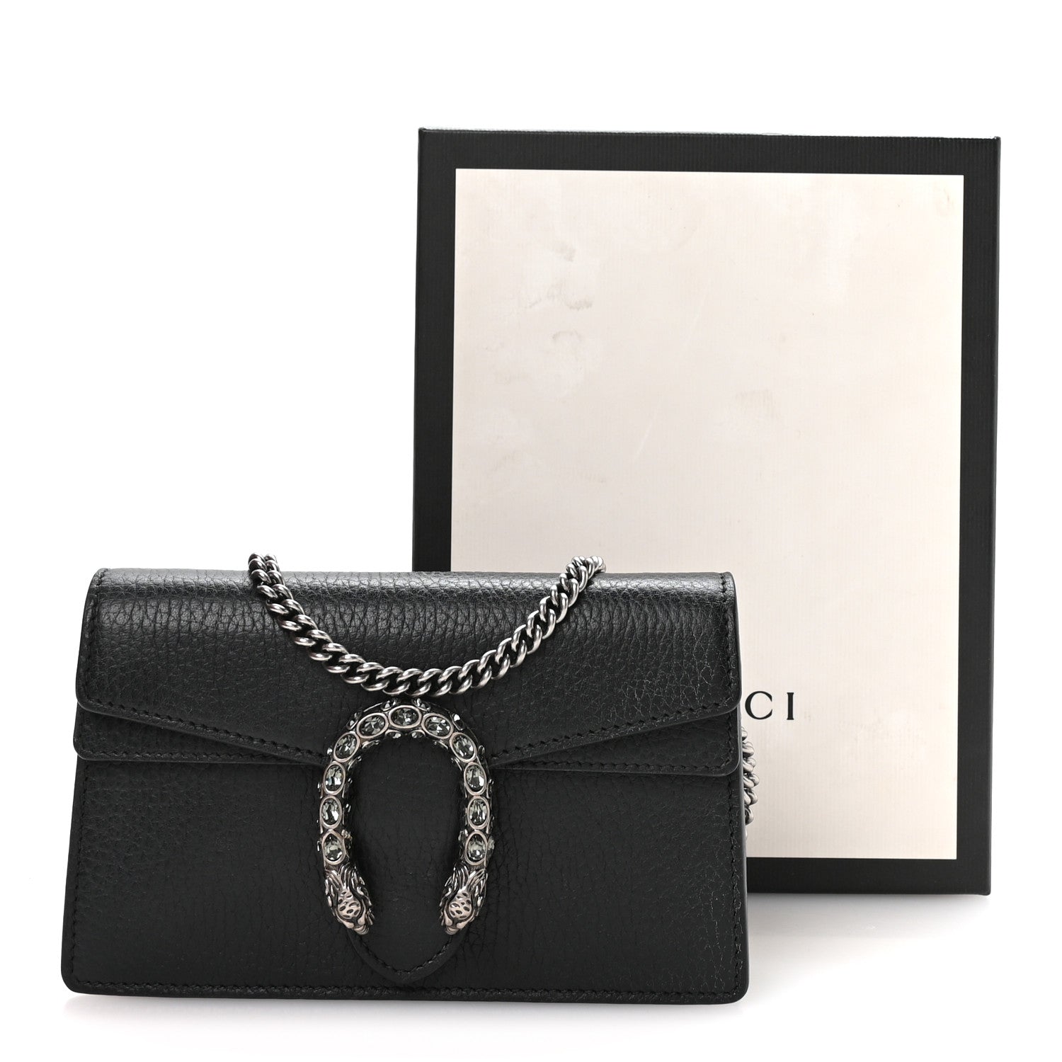 Gucci Calfskin Super Mini Dionysus Shoulder Bag Black 10 of 10