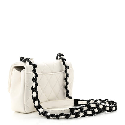 Chanel Caviar Quilted My Everything Small Flap White Black 3 of 12