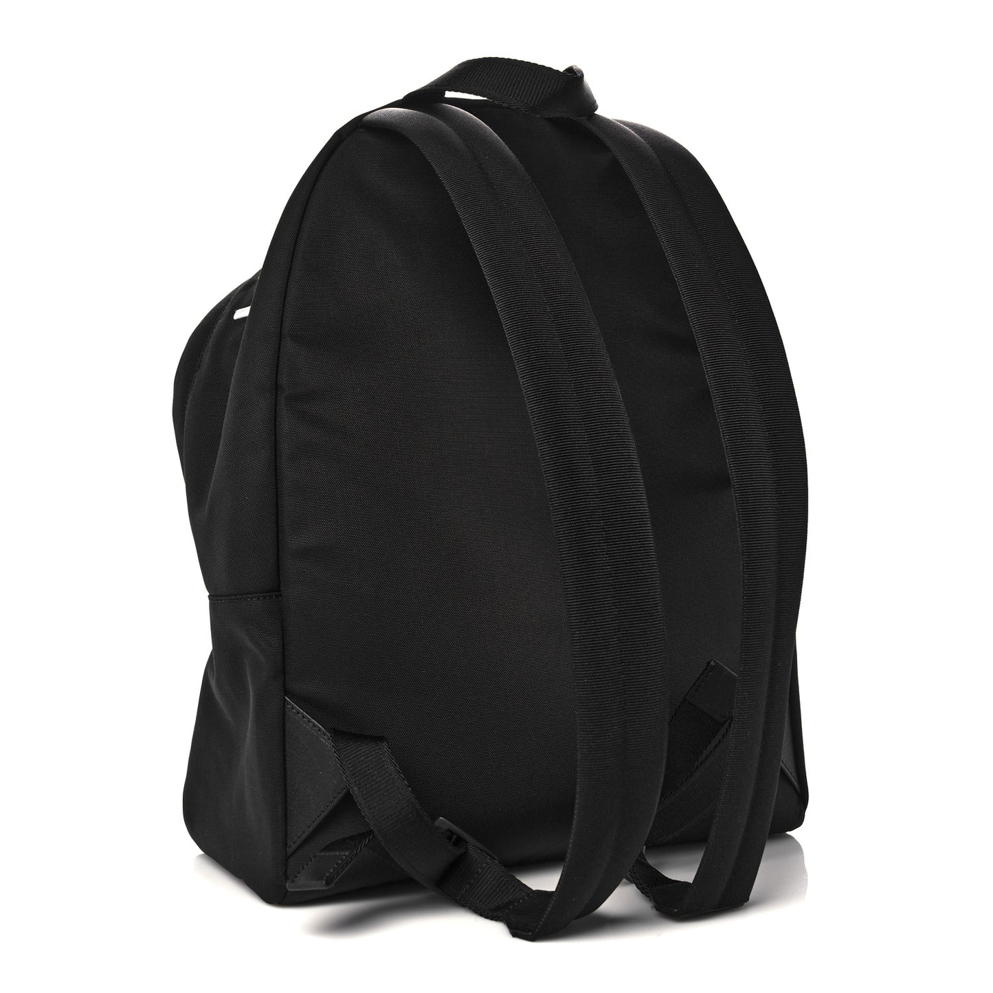 Nylon Essential Backpack Black White