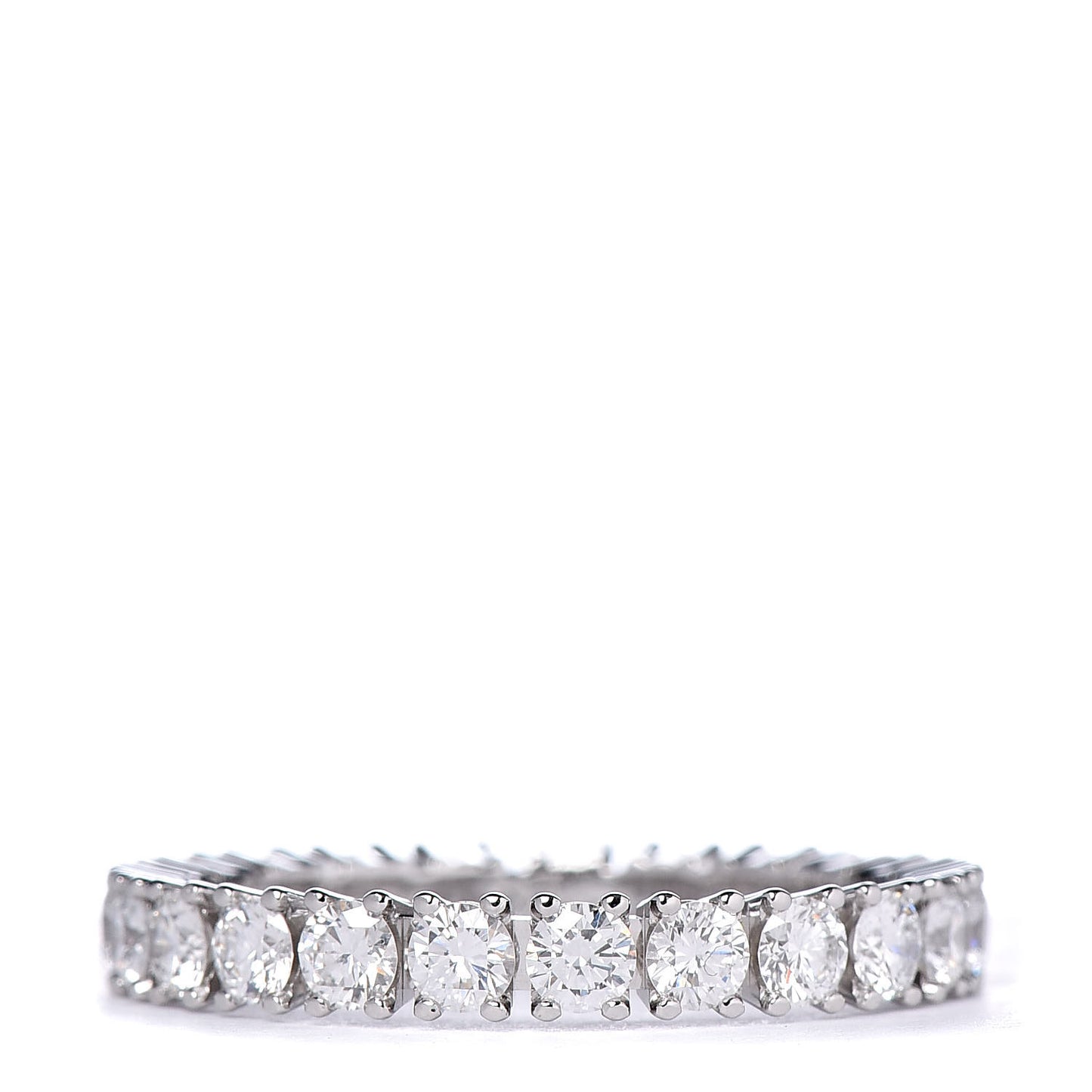 Platinum Diamond 1.58ct Eternity Ring 56 7.5