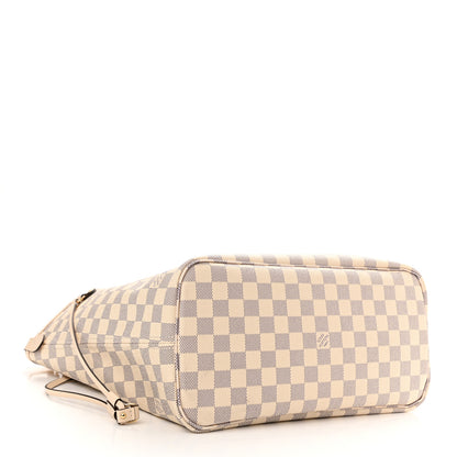 Louis Vuitton Damier Azur Braided Neverfull MM Pink 4 of 9