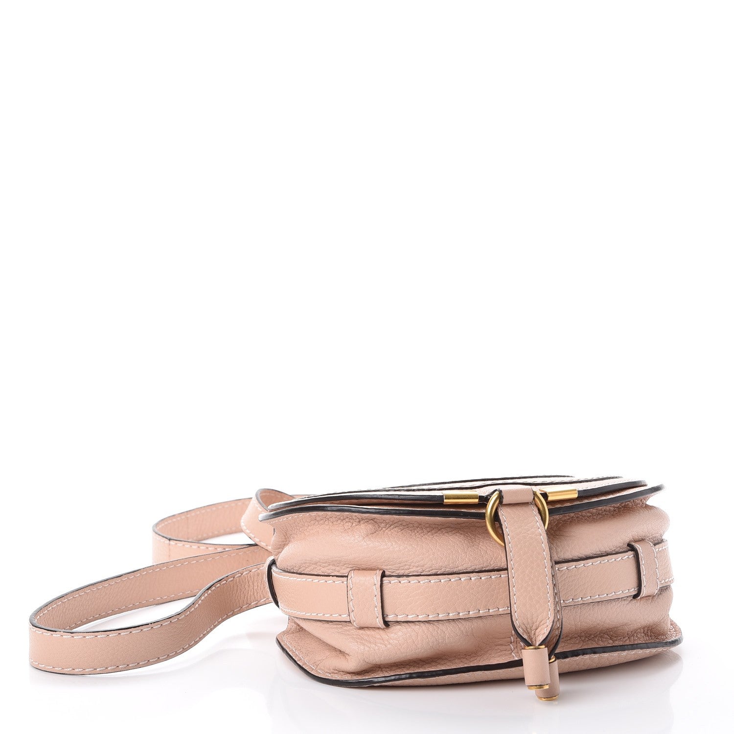 Chloe Calfskin Mini Marcie Round Crossbody Bag Blush Nude 4 of 8