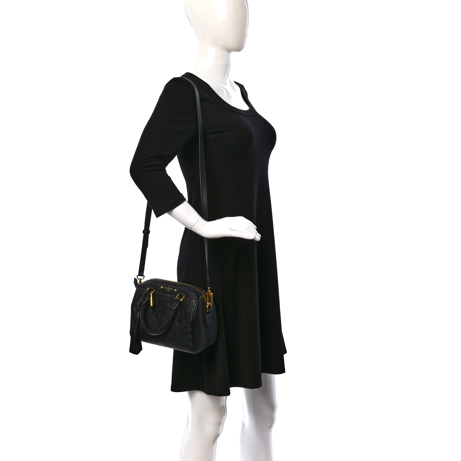 Louis Vuitton Empreinte Speedy Bandouliere 20 NM Black 2 of 9