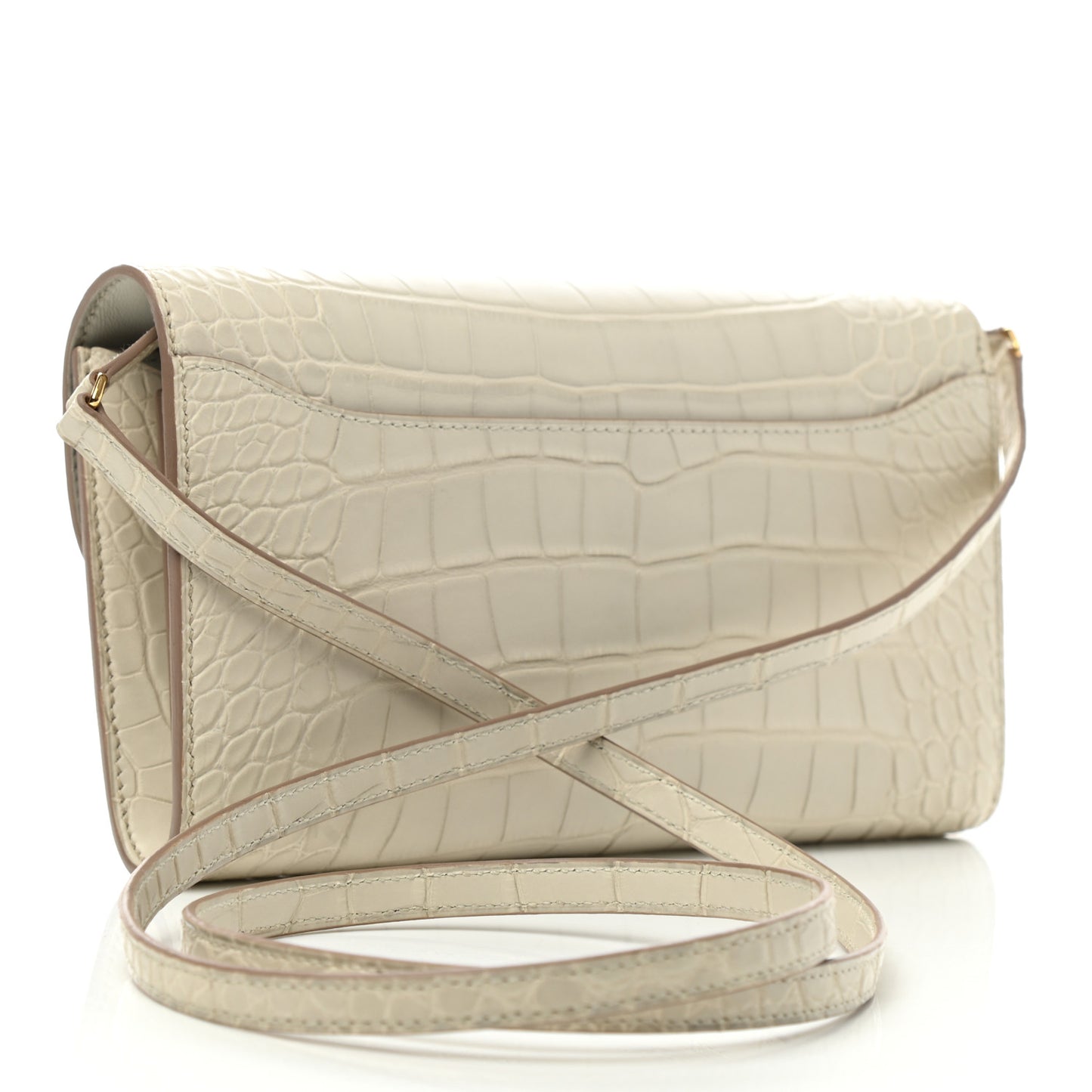 Matte Alligator Constance Long To Go Wallet Beton