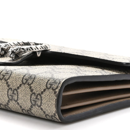 Gucci GG Supreme Monogram Mini Dionysus Chain Wallet Beige Taupe 12 of 13