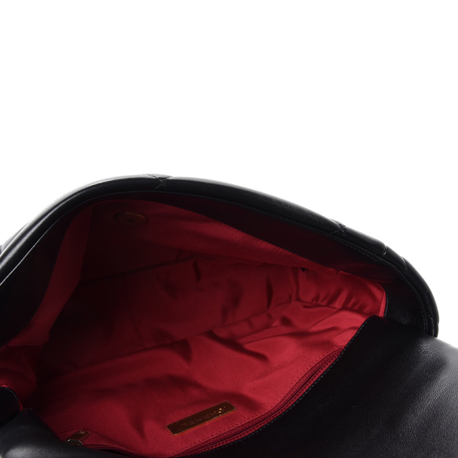 Chanel Lambskin Quilted Large 19 Flap Black 5 of 11