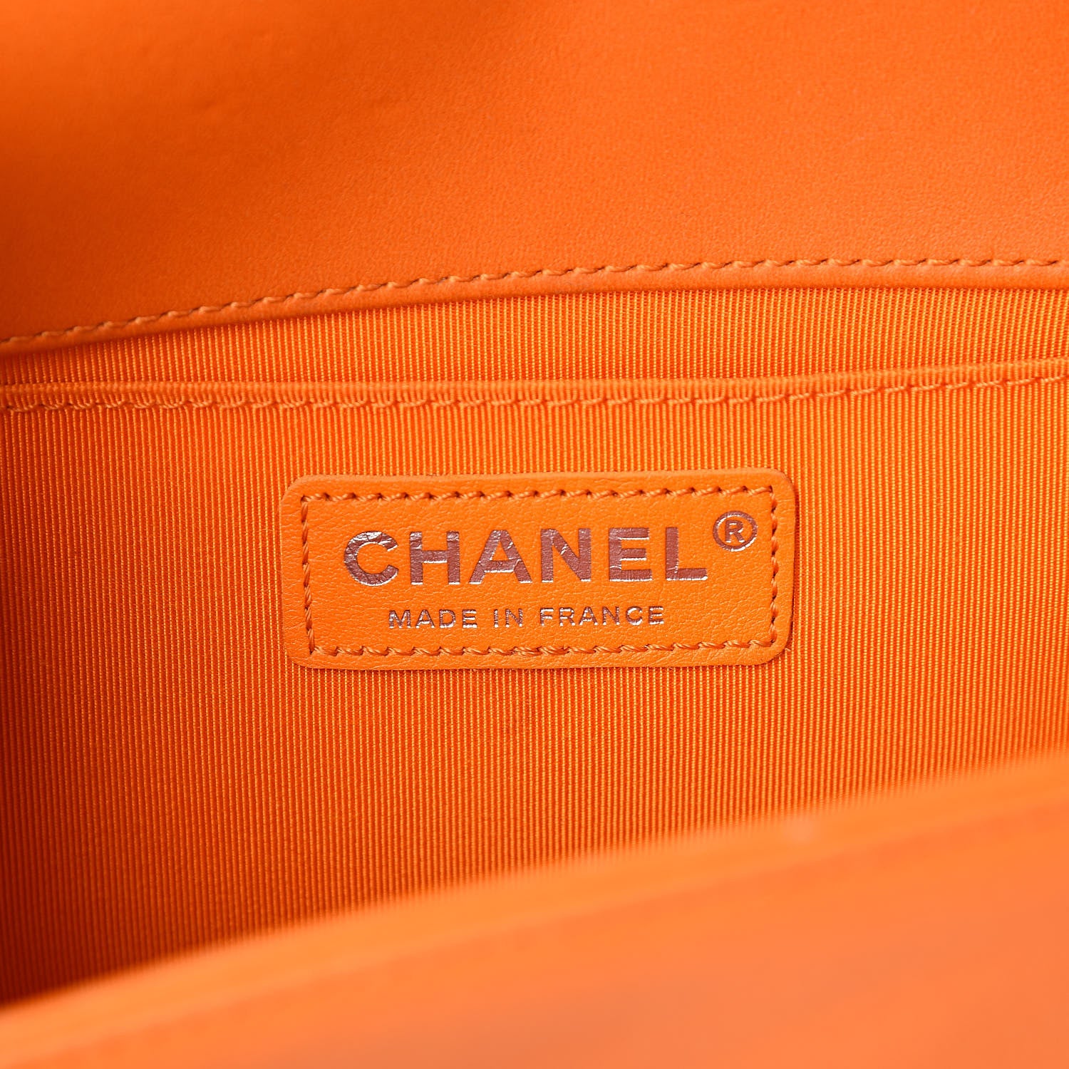 Chanel Lambskin Quilted Medium Boy Flap Orange 6 of 16